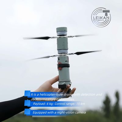 15km Flight Radius  6 KG Load  Throwing AI Industrial Drone Foldable Lightweight